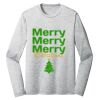 Sublimatable PosiCharge Long Sleeve Electric Heather Tee Thumbnail